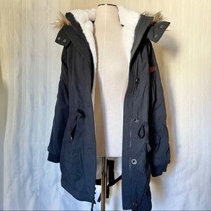 Hollister Sherpa Lined Parka Jacket NWOT